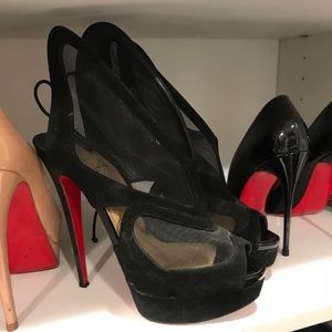 Christian Louboutin platform Open Toe Sheer Heels